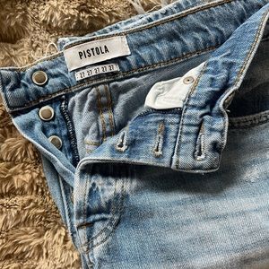 Pistola Distressed Boyfriend Mom Jeans size 27